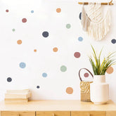 Cartoon Colorful Polka Dots Children Wall Stickers
